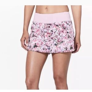 🍋 Lululemon Athletics Pace Rival Pink Floral Skirt